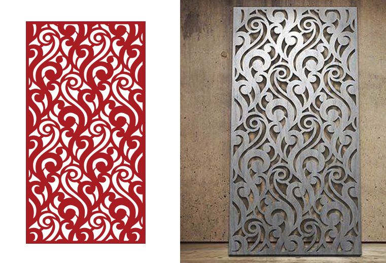 2D MDF CNC Cutting Jali Design DXF File - CNC FILE